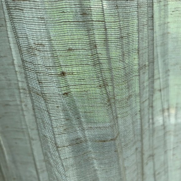 Semi-sheer linen blend curtains. - Picture 3 of 4